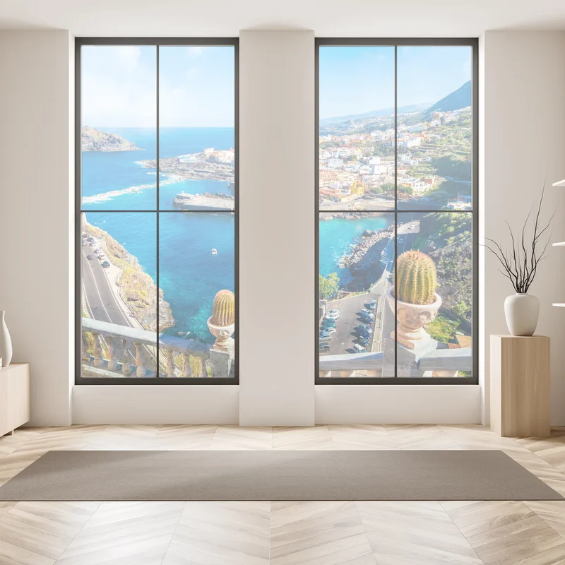 Fensteraufkleber Garachico küstenpanorama, Teneriffa