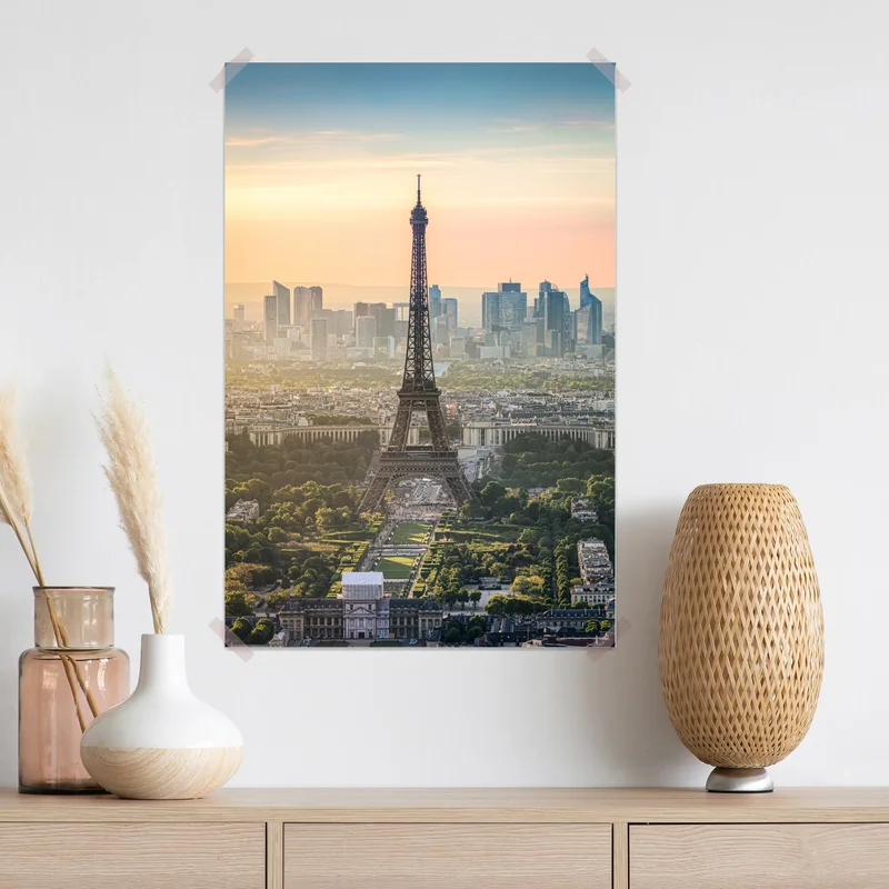 Poster Paris skyline mit dem Eiffelturm Poster Paris skyline mit dem Eiffelturm