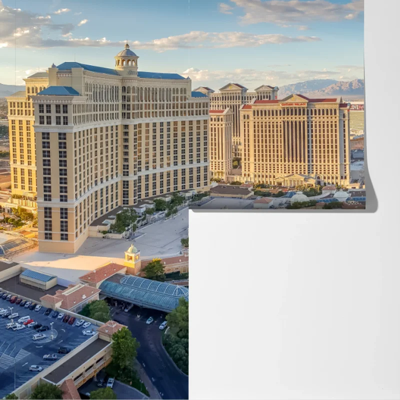 Fototapete abendliches panorama von Las Vegas am strip Fototapete abendliches panorama von Las Vegas am strip