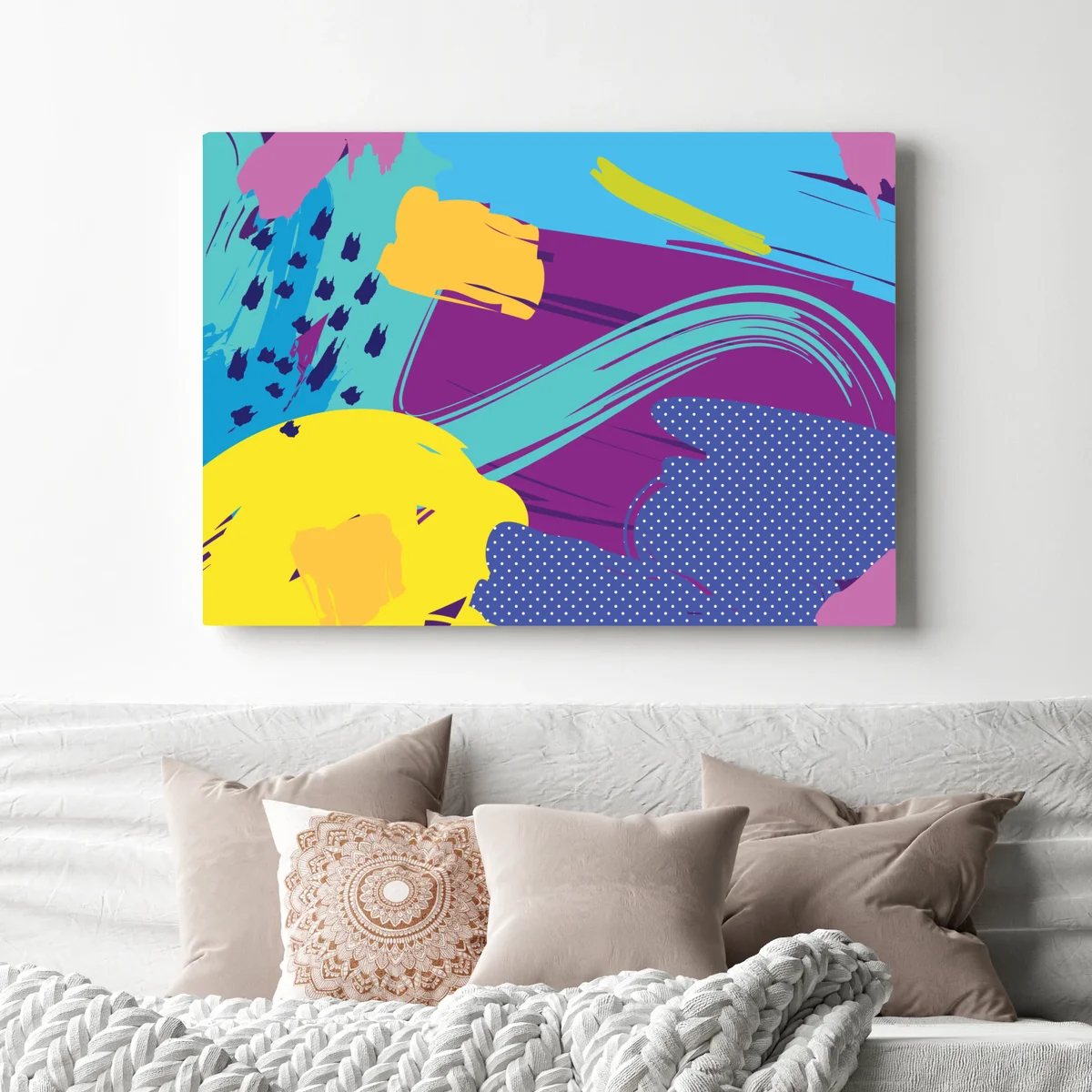 Leinwandbild lebendige abstrakte pop-art komposition Leinwandbild lebendige abstrakte pop-art komposition