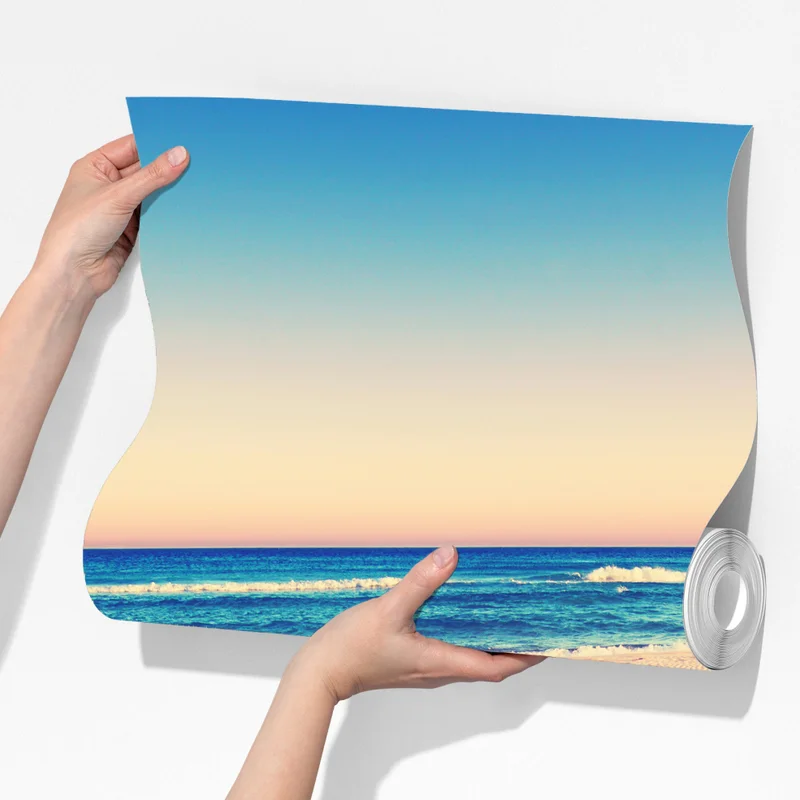 Fototapeta magiczne odciski na letniej plaży Fototapeta magiczne odciski na letniej plaży