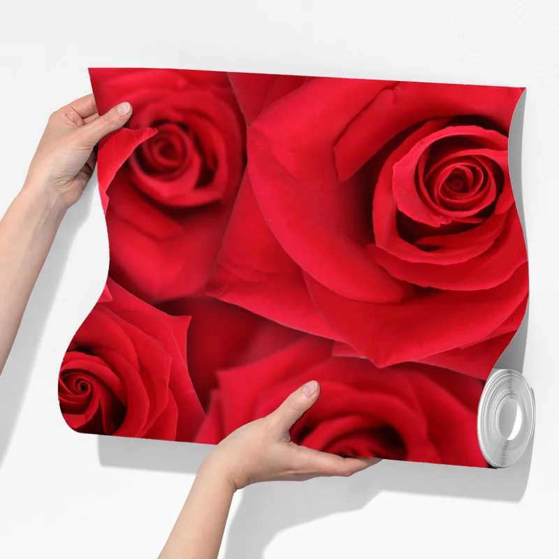 Fototapete leuchtende rote rosen collage Fototapete leuchtende rote rosen collage