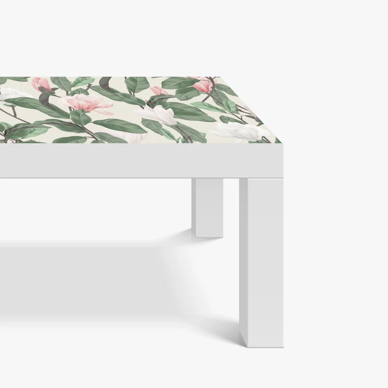 Tischaufkleber und Schreibtischaufkleber pastell magnolienmuster Tischaufkleber und Schreibtischaufkleber pastell magnolienmuster