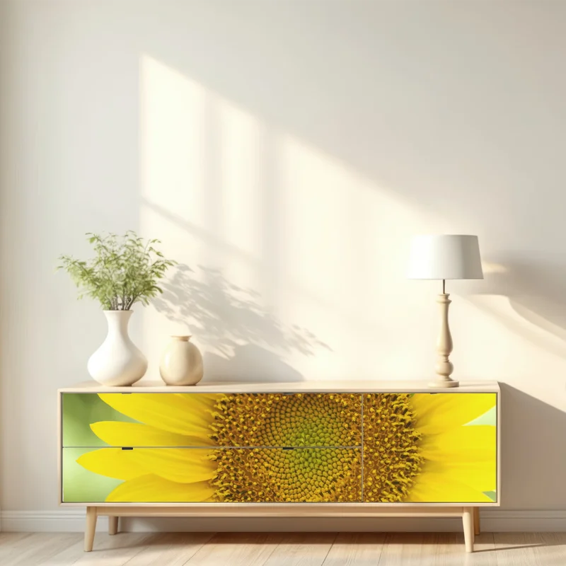 Repositionierbarer Aufkleber leuchtende nahaufnahme sonnenblume Repositionierbarer Aufkleber leuchtende nahaufnahme sonnenblume