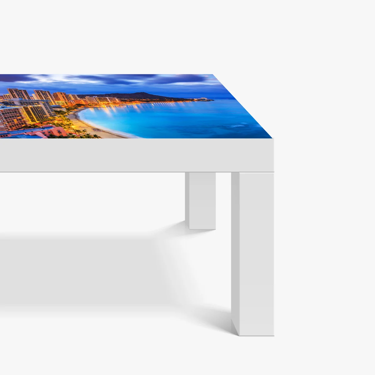 Tischaufkleber und Schreibtischaufkleber Honolulu skyline bei dämmerung Tischaufkleber und Schreibtischaufkleber Honolulu skyline bei dämmerung