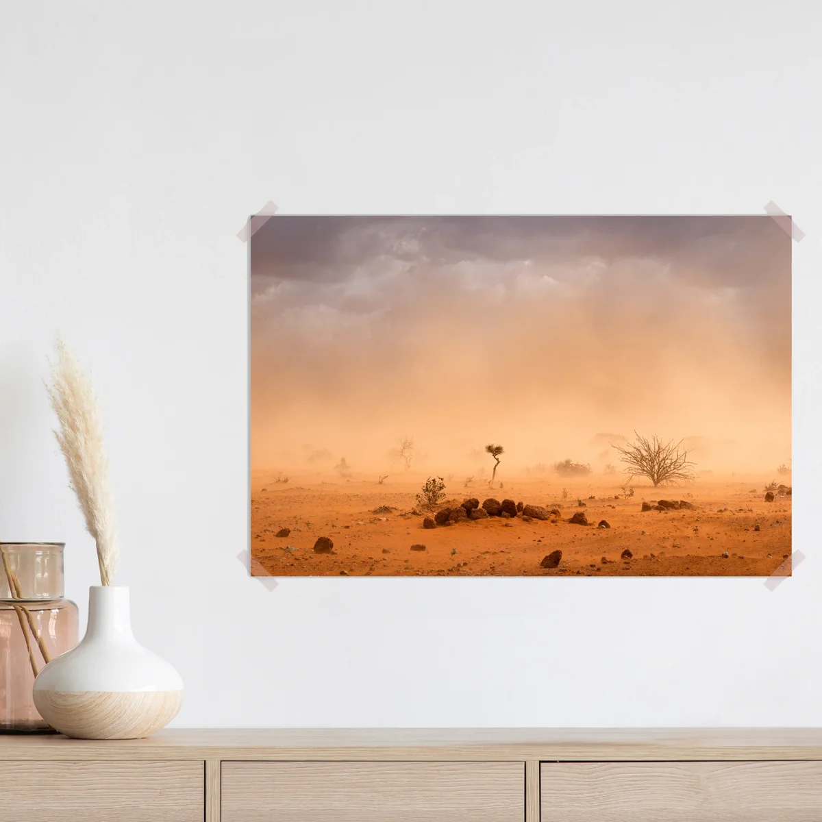 Poster sandsturm über Dollo Ado, Äthiopien Poster sandsturm über Dollo Ado, Äthiopien