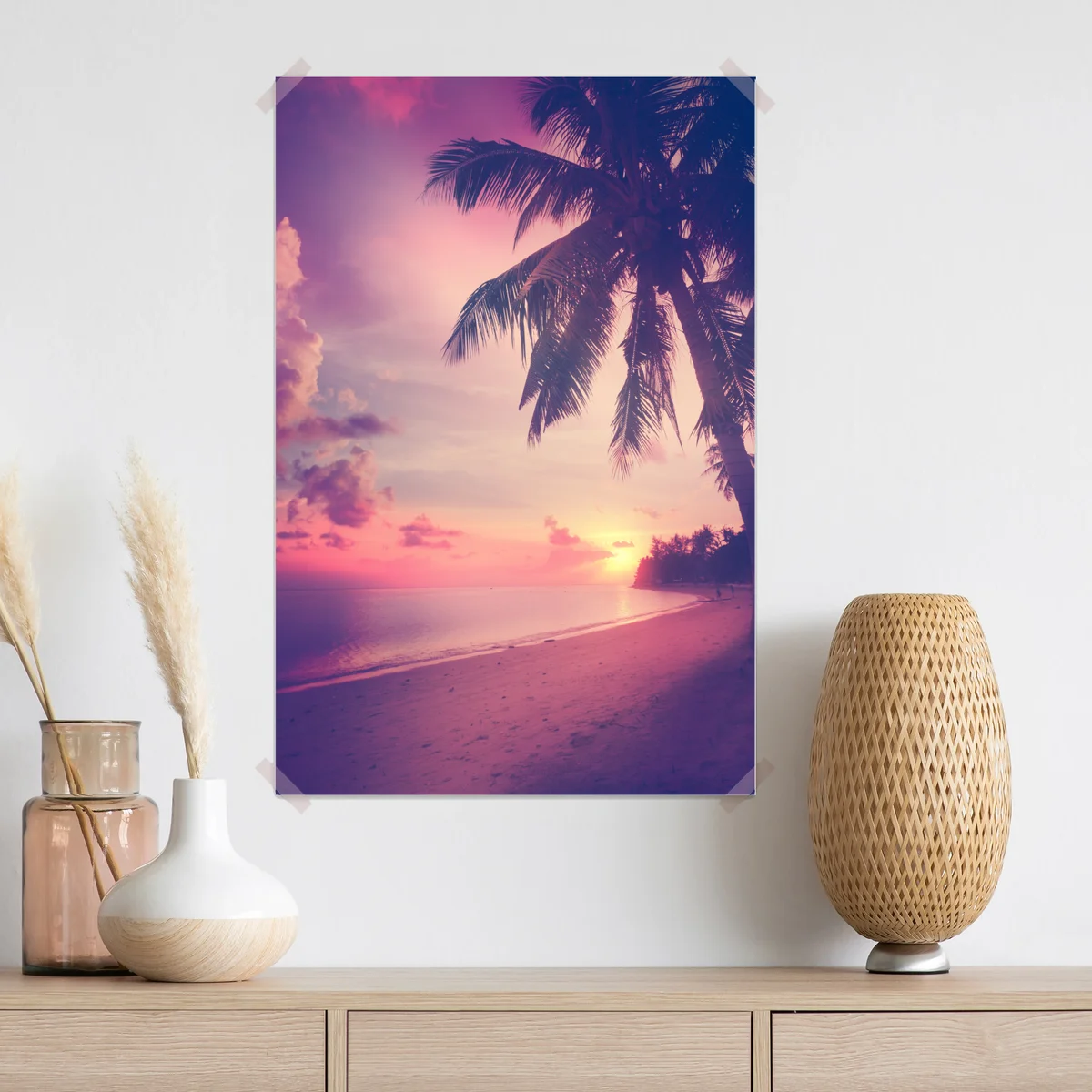 Poster tropischer sonnenuntergang am strand Poster tropischer sonnenuntergang am strand