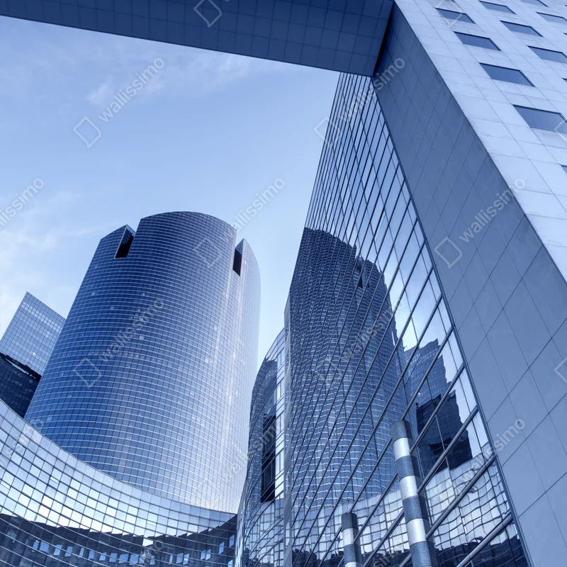 Kühlschrankaufkleber moderne blaue stadtsilhouette Kühlschrankaufkleber moderne blaue stadtsilhouette