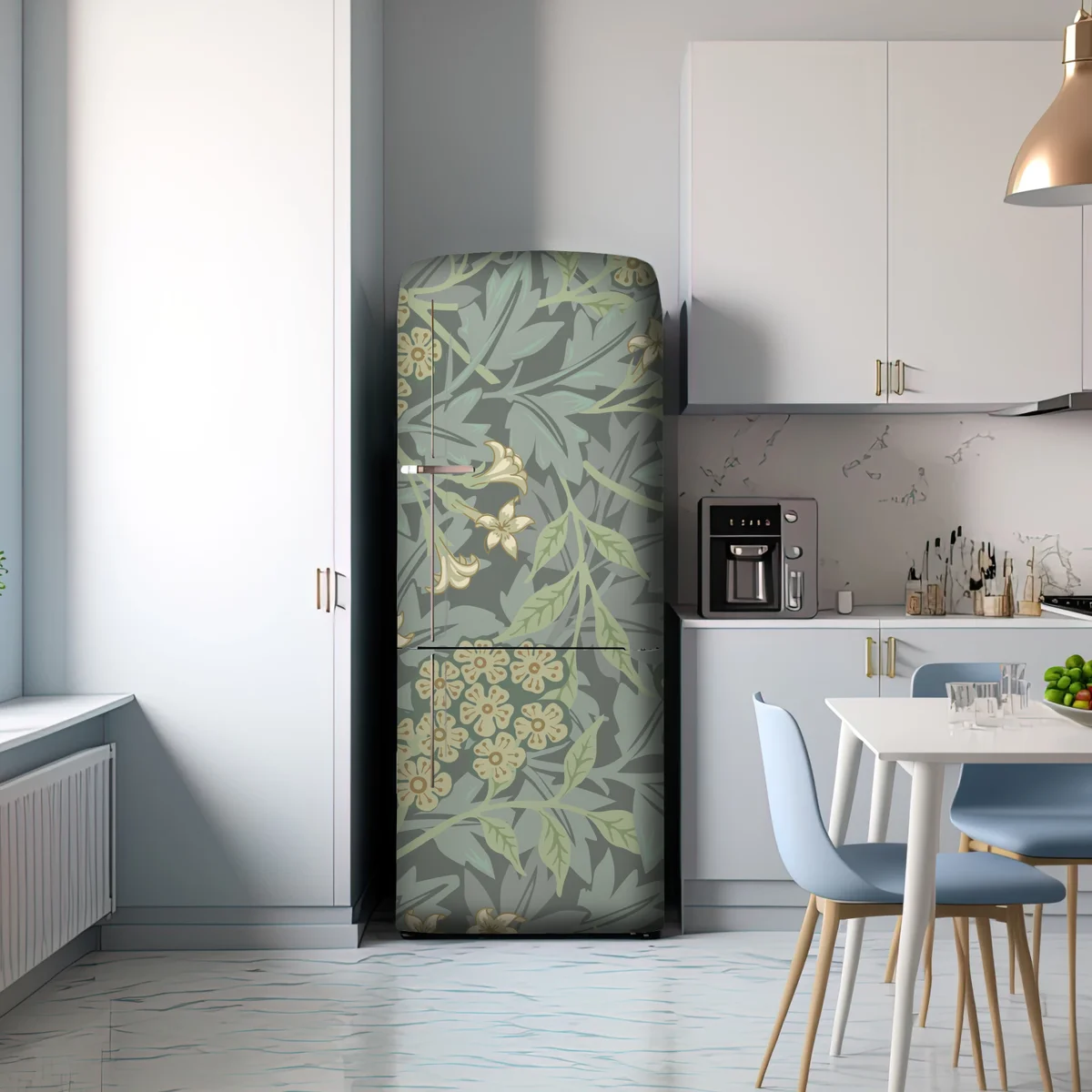 Kühlschrankaufkleber vintage botanisches blumenmuster Kühlschrankaufkleber vintage botanisches blumenmuster