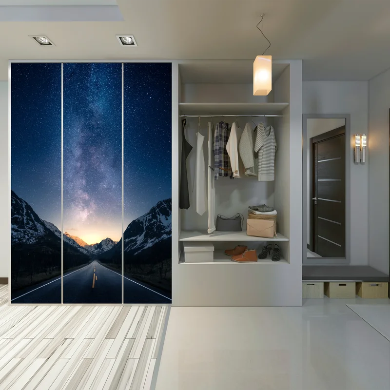 Schrankaufkleber weg zur milchstraße