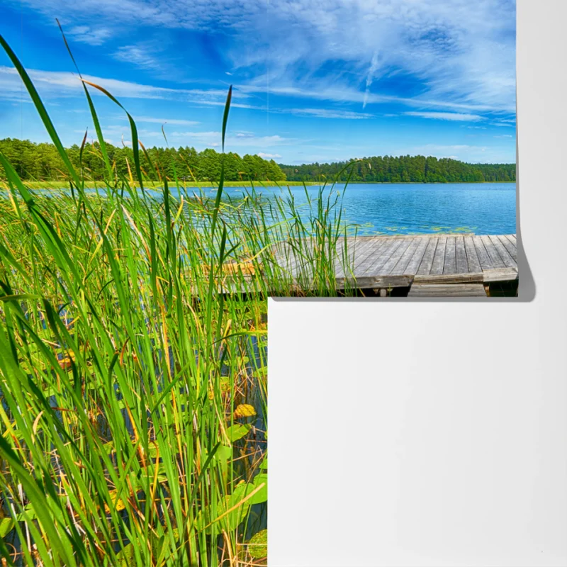 Fototapete ruhiger sommersee in Masuren Fototapete ruhiger sommersee in Masuren