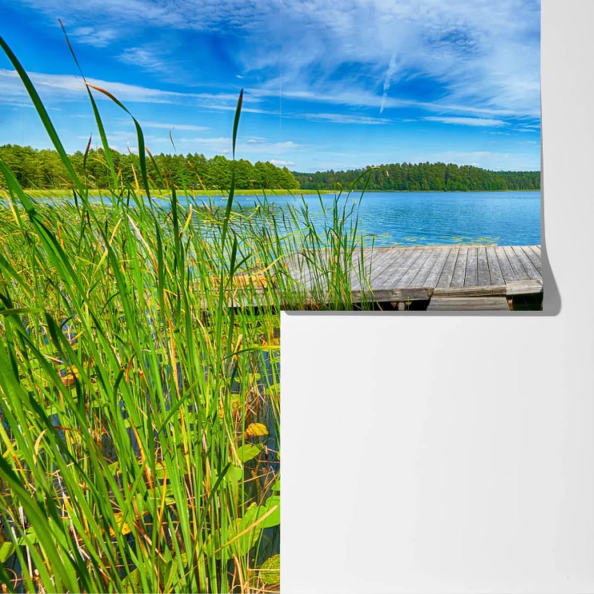 Fototapete ruhiger sommersee in Masuren Fototapete ruhiger sommersee in Masuren