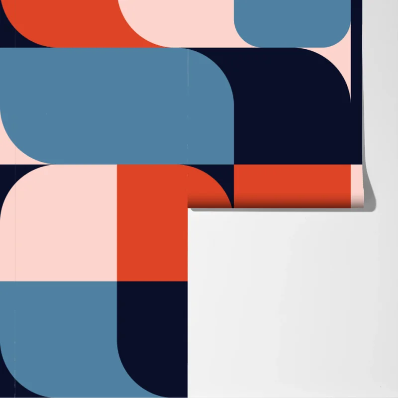 Fototapete kräftiges geometrisches retro-muster Fototapete kräftiges geometrisches retro-muster