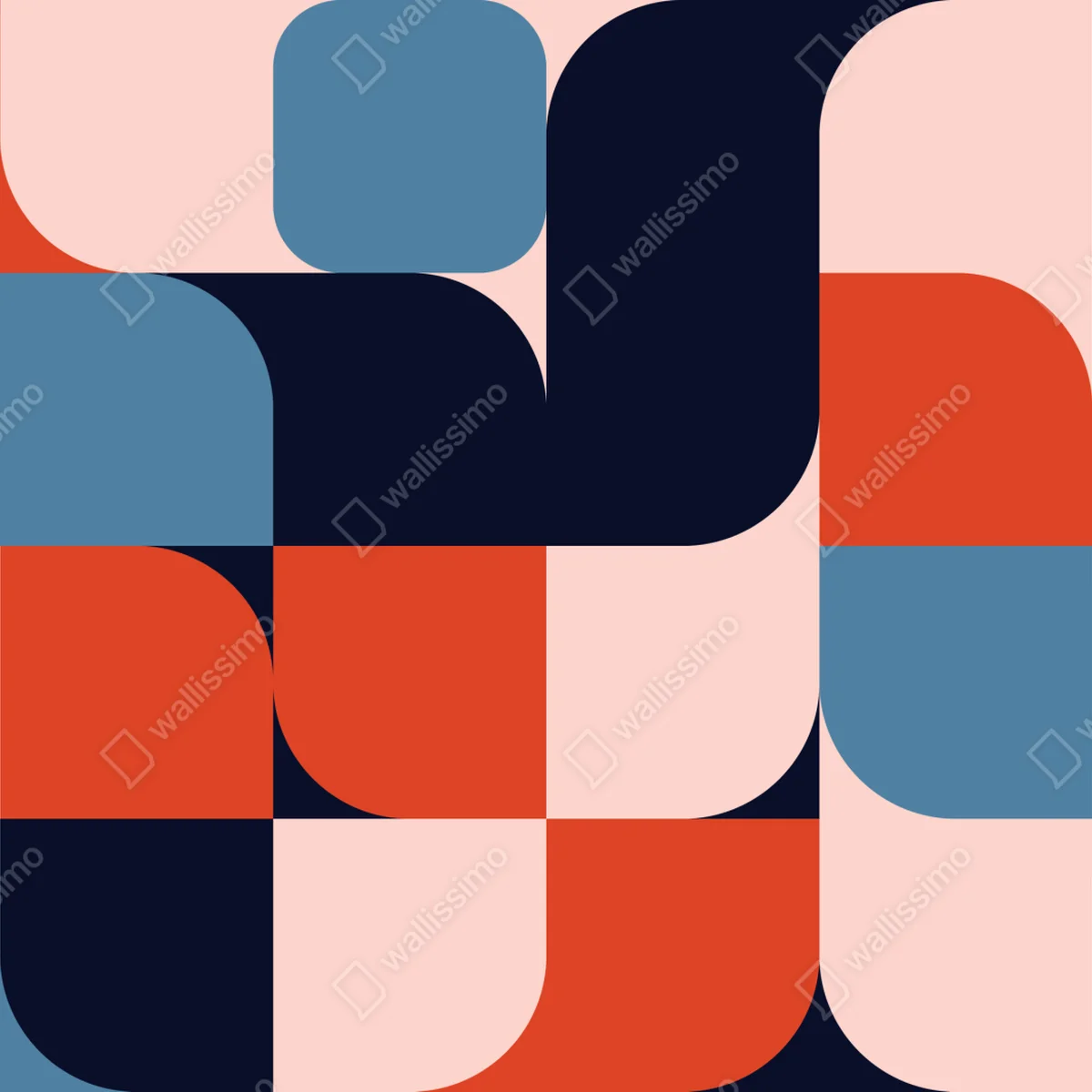 Türaufkleber kräftiges geometrisches retro-muster Türaufkleber kräftiges geometrisches retro-muster