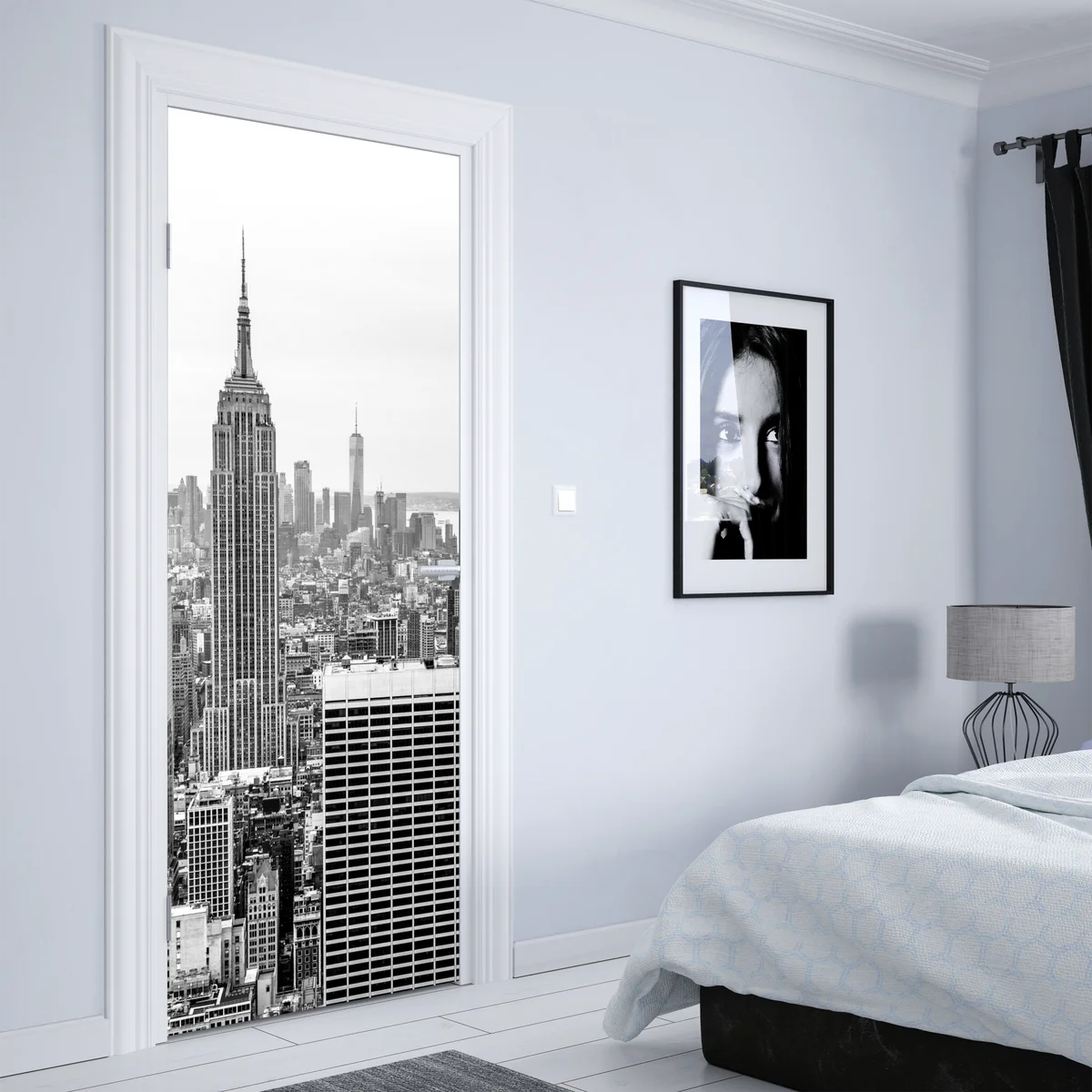 Türaufkleber zeitlose New York skyline mit Empire State Building Türaufkleber zeitlose New York skyline mit Empire State Building