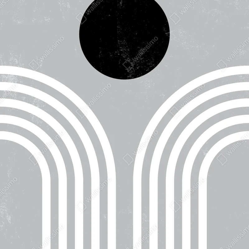 Poster minimalistische monochrome bögen • Poster bei Wallnifity® Poster minimalistische monochrome bögen • Poster bei Wallnifity®