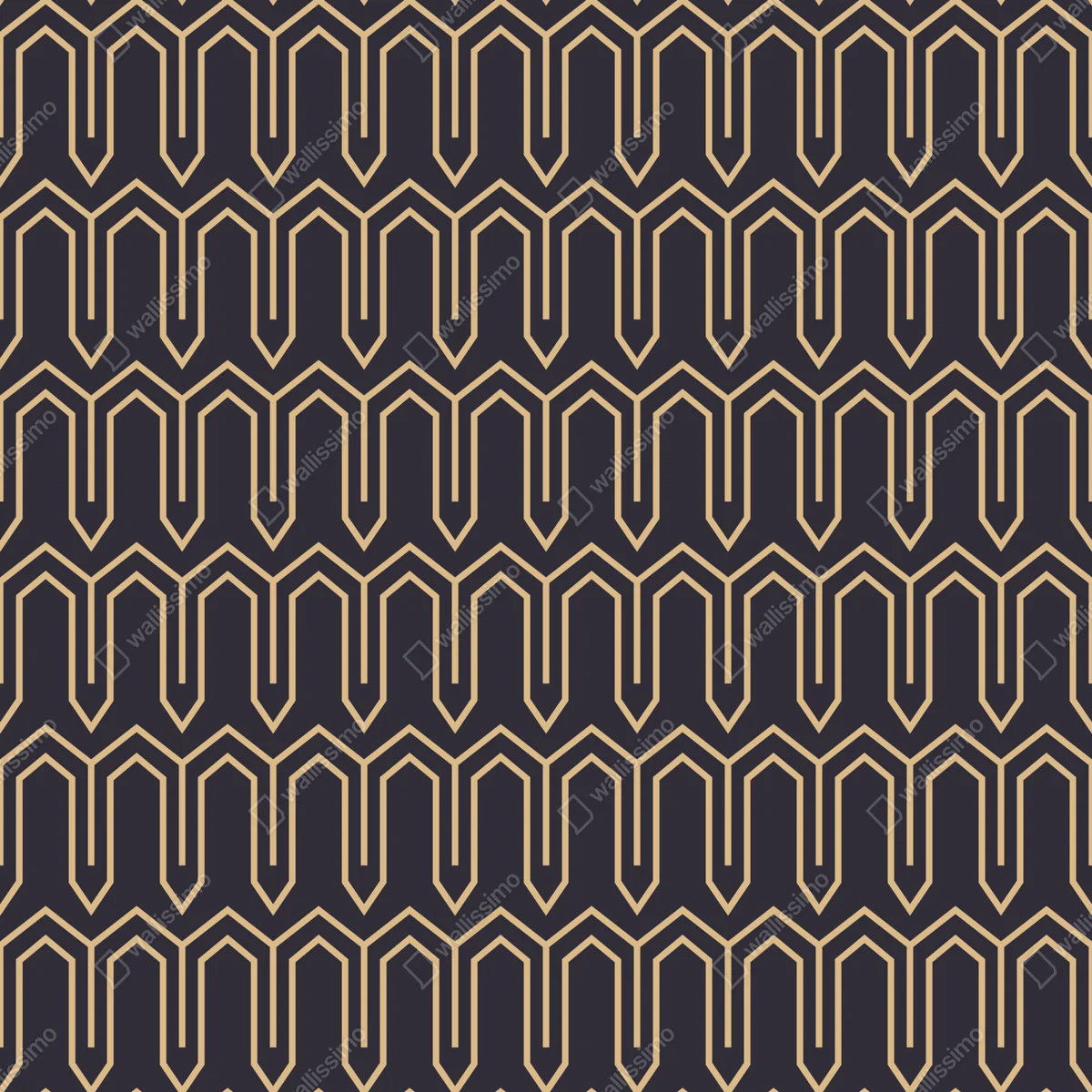 Fototapete art deco geometrisches muster in gold und schwarz Fototapete art deco geometrisches muster in gold und schwarz