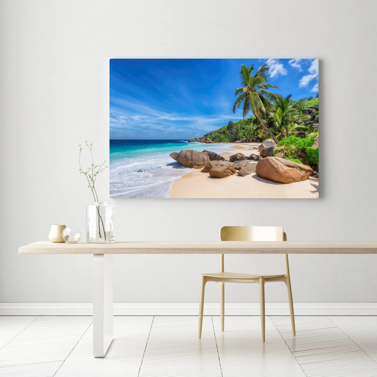 Leinwandbild tropischer palmenstrand Leinwandbild tropischer palmenstrand