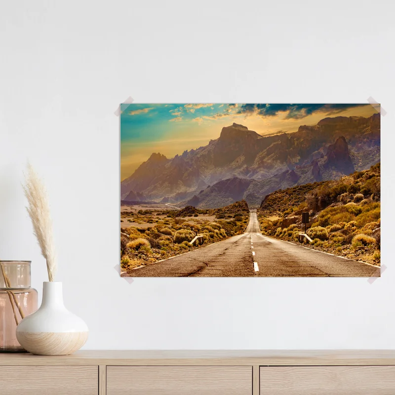 Poster straße in die berge auf Teneriffa Poster straße in die berge auf Teneriffa