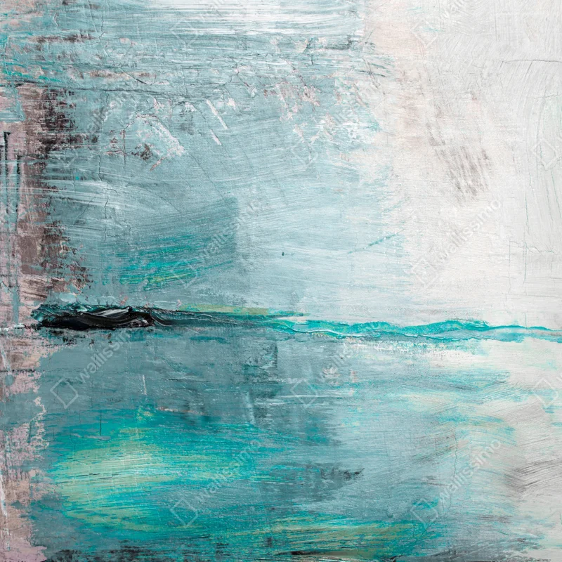 Laptop-Aufkleber ruhige türkise abstrakte meereslandschaft Laptop-Aufkleber ruhige türkise abstrakte meereslandschaft