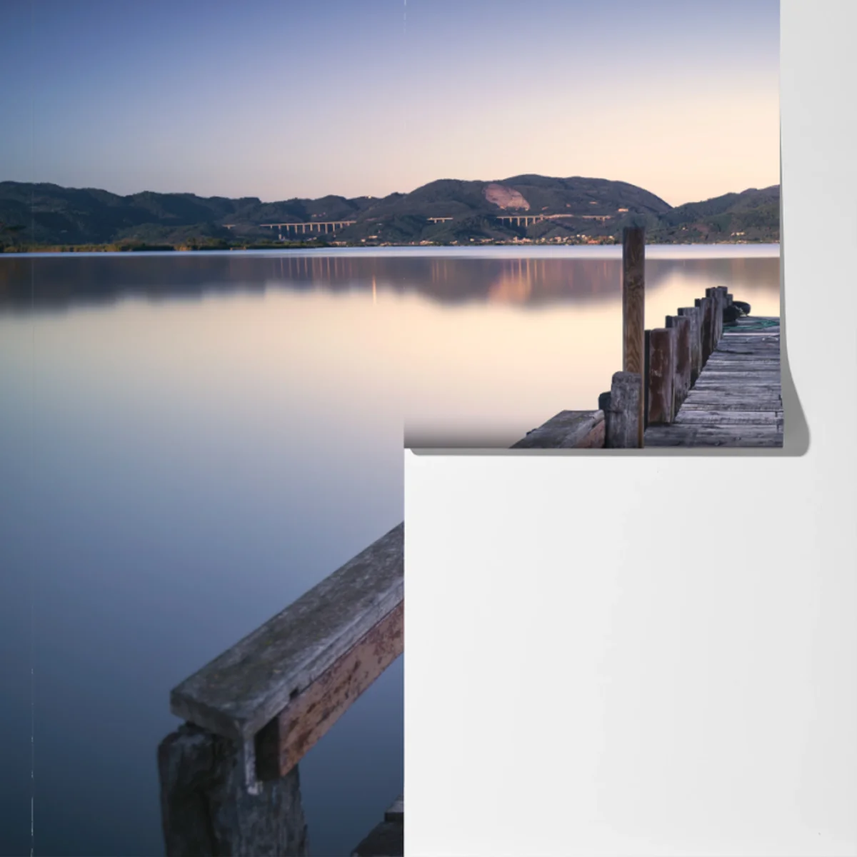 Fototapete hölzerner steg bei Versilia Massaciuccoli, Toskana Fototapete hölzerner steg bei Versilia Massaciuccoli, Toskana