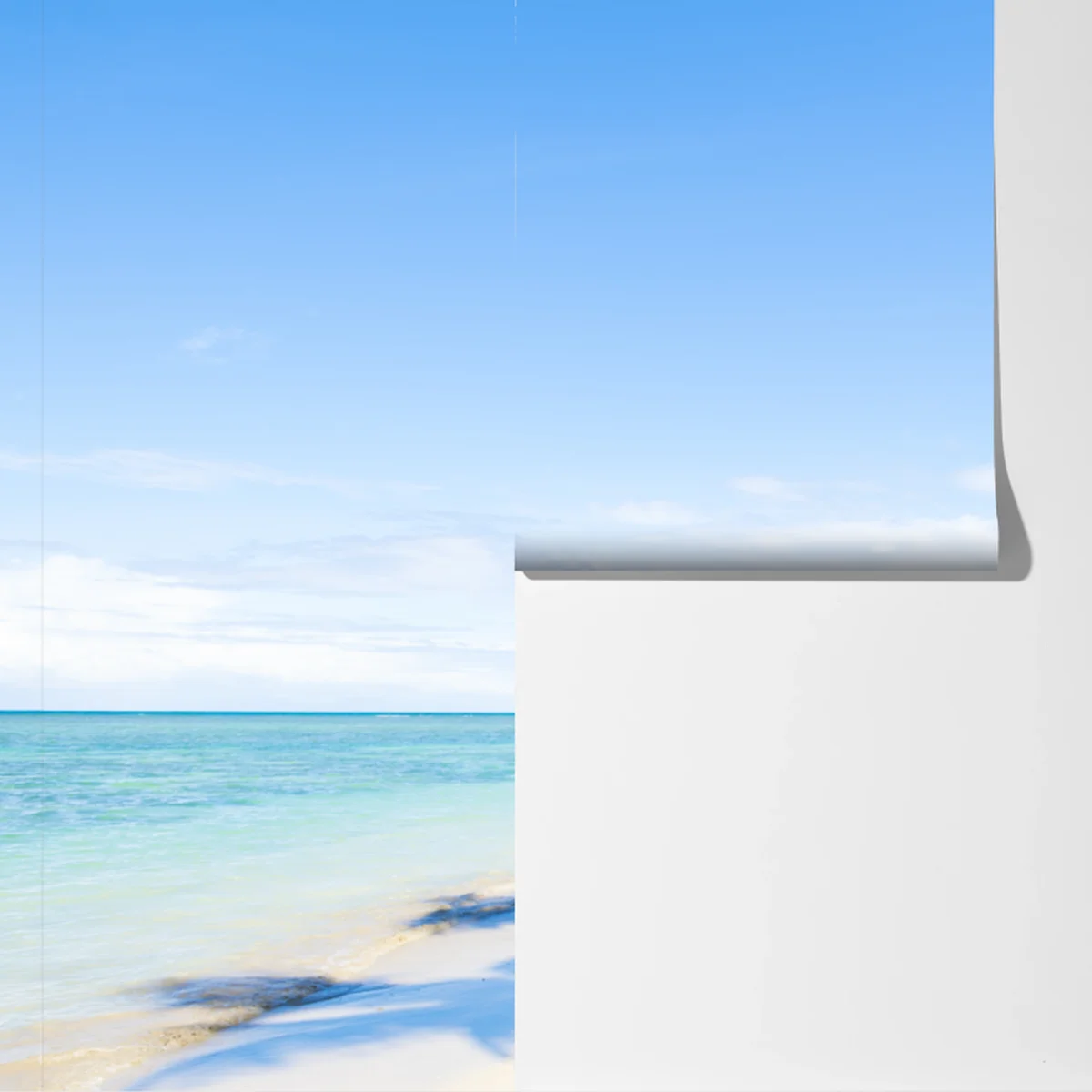 Fototapeta tropikalna plaża z palmami Fototapeta tropikalna plaża z palmami