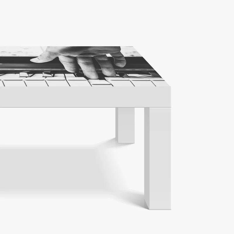 Tischaufkleber und Schreibtischaufkleber hand auf klaviertasten Tischaufkleber und Schreibtischaufkleber hand auf klaviertasten