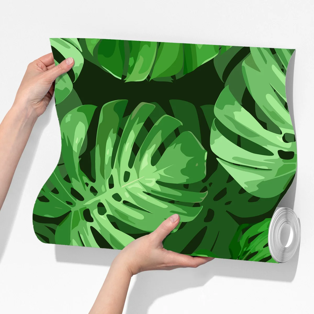 Fototapete tropisches monstera-blattmuster Fototapete tropisches monstera-blattmuster