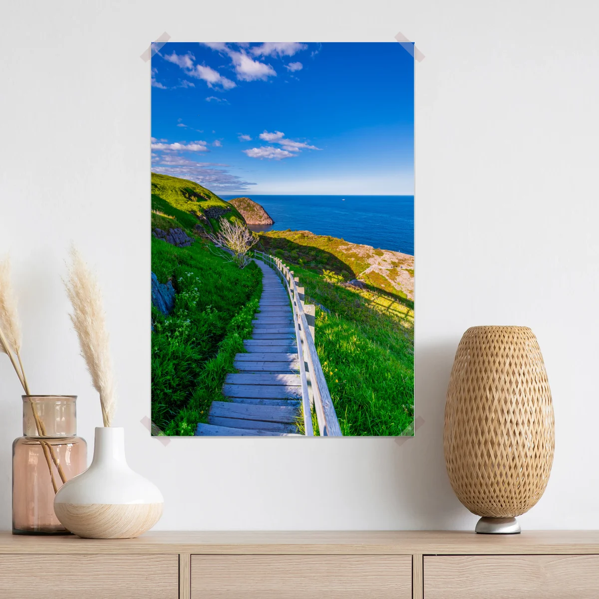 Poster küstenpfad mit blick auf das meer Poster küstenpfad mit blick auf das meer