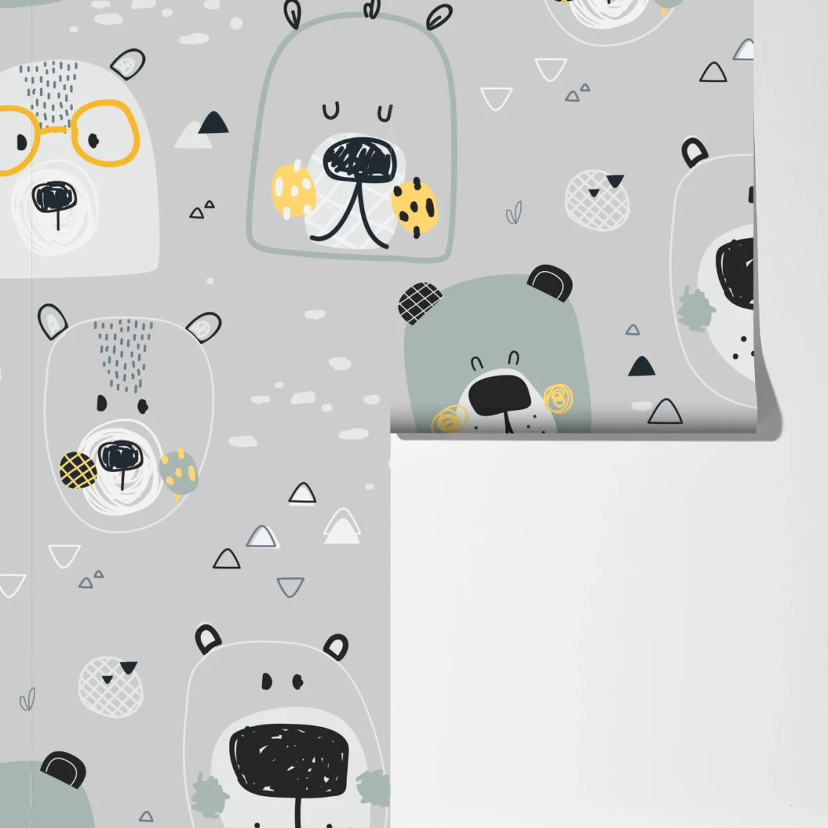 Fototapeta wzór z zabawnymi misiami do pokoju dziecięcego Fototapeta wzór z zabawnymi misiami do pokoju dziecięcego