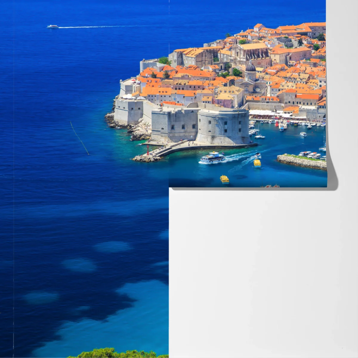Fototapete Dubrovnik altstadt aus der luft Fototapete Dubrovnik altstadt aus der luft