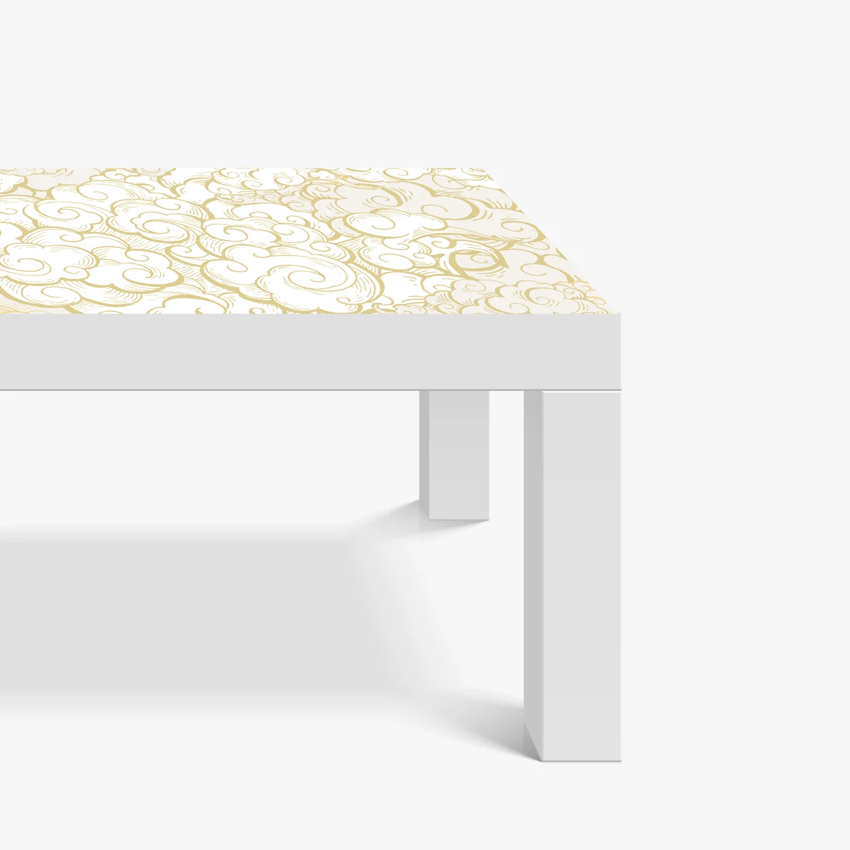 Tischaufkleber und Schreibtischaufkleber goldenes ornamentales wolkenmuster Tischaufkleber und Schreibtischaufkleber goldenes ornamentales wolkenmuster
