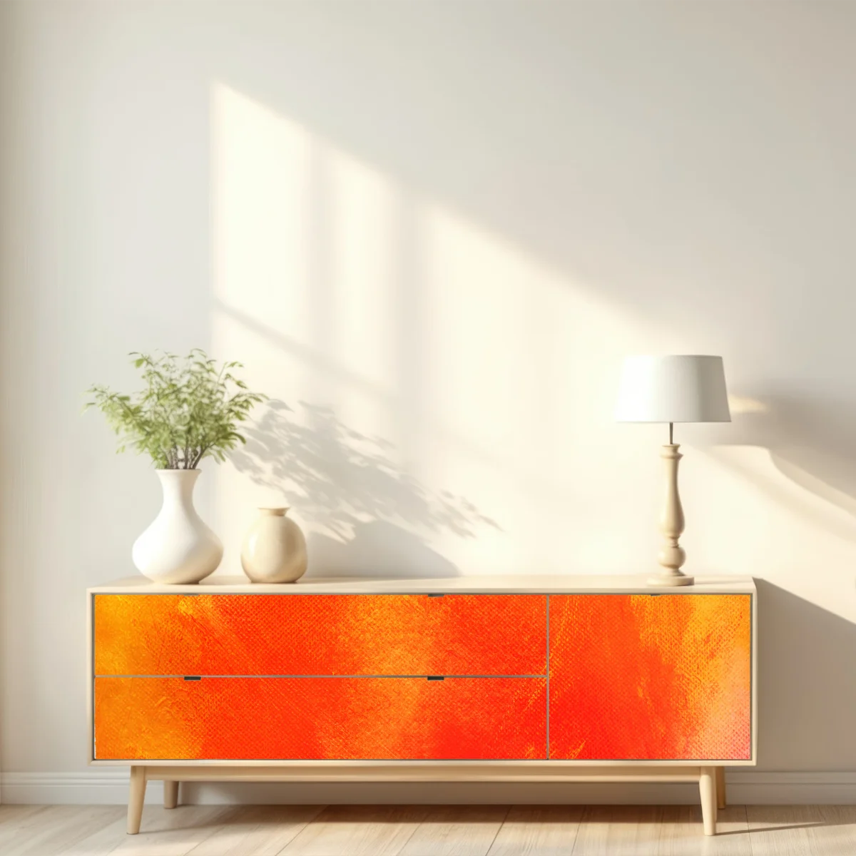 Repositionierbarer Aufkleber lebendiger oranger abstrakter verlauf Repositionierbarer Aufkleber lebendiger oranger abstrakter verlauf