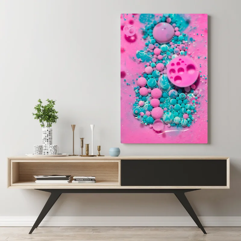 Leinwandbild rosa und türkis marmor abstrakt Leinwandbild rosa und türkis marmor abstrakt