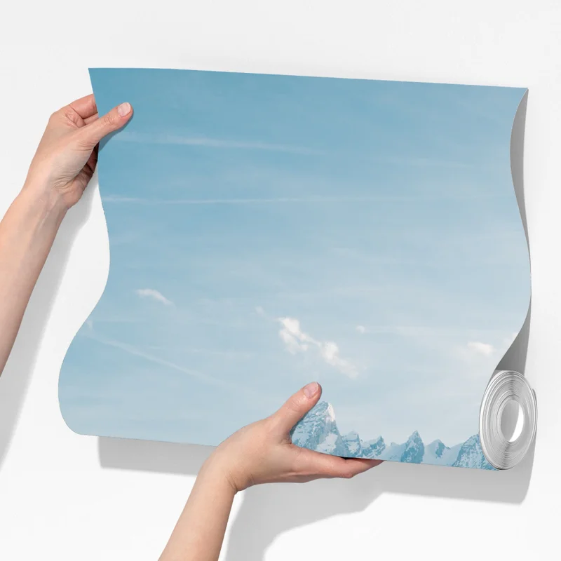 Fototapete alpwiese unter schneebedeckten gipfeln Fototapete alpwiese unter schneebedeckten gipfeln