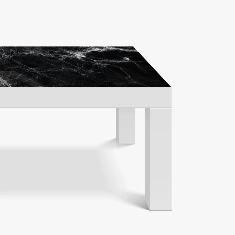 Tischaufkleber und Schreibtischaufkleber gespenstisches spinnennetz auf schwarzem hintergrund