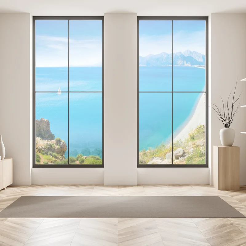 Fensteraufkleber panoramastrand Konyaalti in Antalya