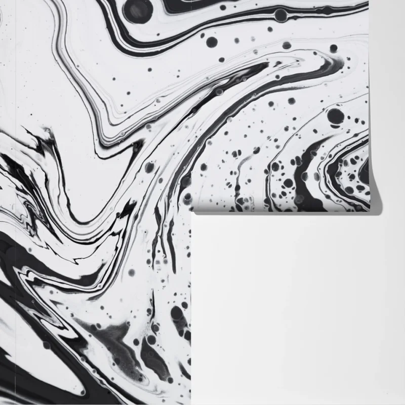 Fototapete schwarz-weißes marmormuster Fototapete schwarz-weißes marmormuster