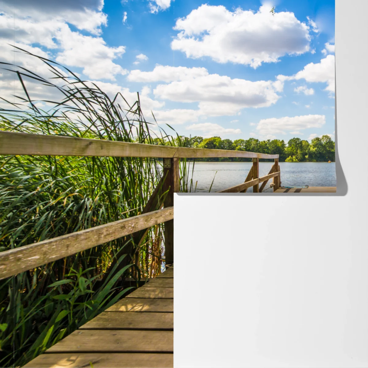 Fototapete sonniger steg am see Fototapete sonniger steg am see