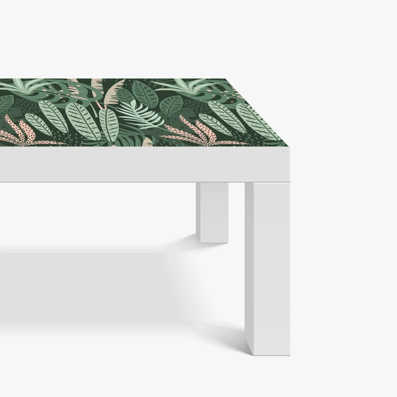 Tischaufkleber und Schreibtischaufkleber tropisches blattmuster