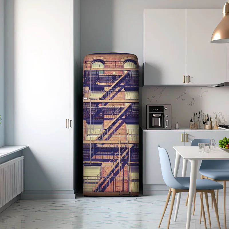 Kühlschrankaufkleber vintage feuertreppen aus New York