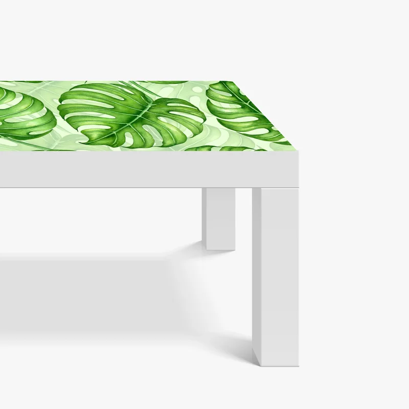 Tischaufkleber und Schreibtischaufkleber aquarell monstera blättermuster Tischaufkleber und Schreibtischaufkleber aquarell monstera blättermuster