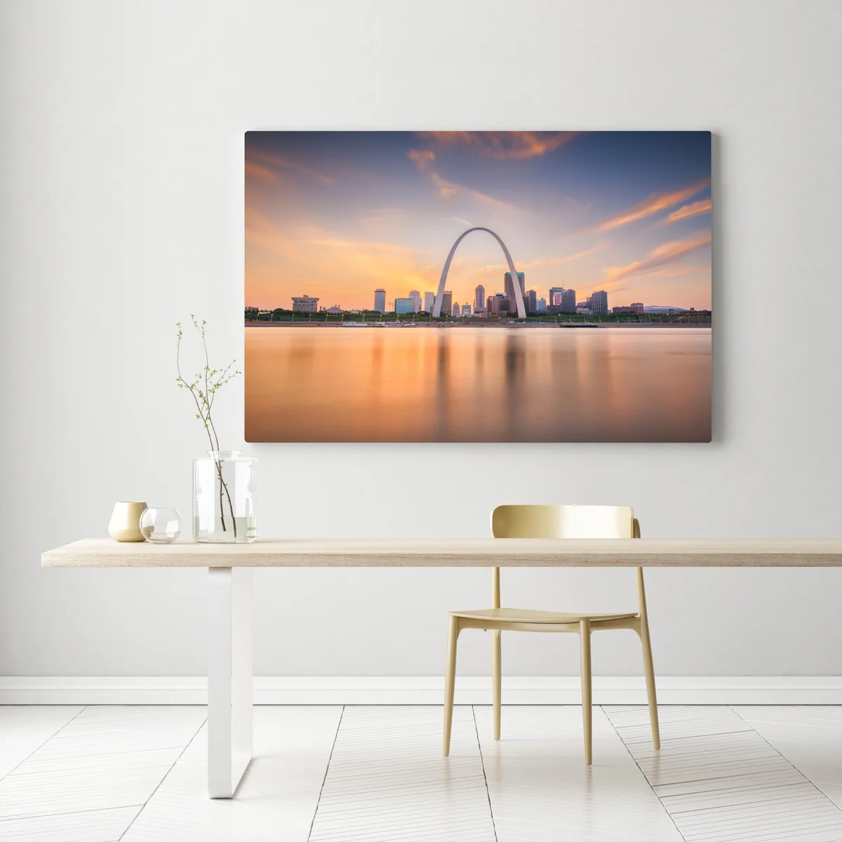 Leinwandbild St. Louis skyline bei dämmerung Leinwandbild St. Louis skyline bei dämmerung