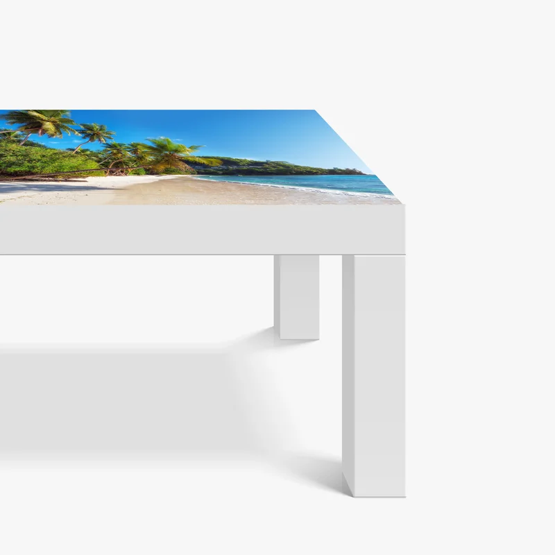 Tischaufkleber und Schreibtischaufkleber tropischer palmstrand Tischaufkleber und Schreibtischaufkleber tropischer palmstrand
