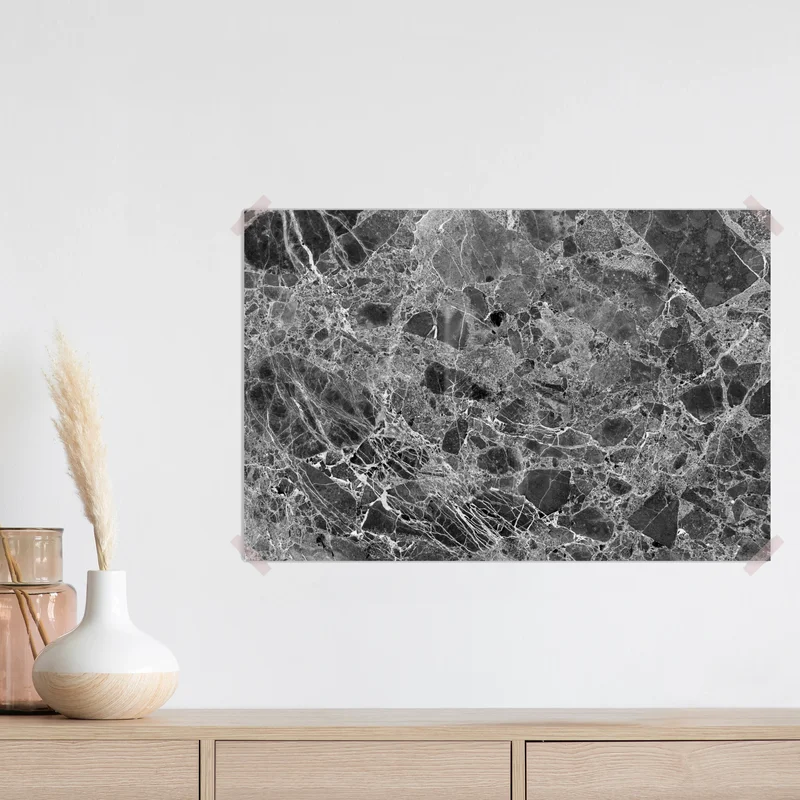 Poster monochrome marmortextur Poster monochrome marmortextur