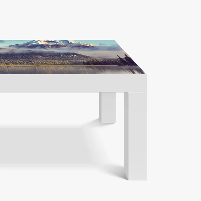 Tischaufkleber und Schreibtischaufkleber ruhiger bergsee in Oregon