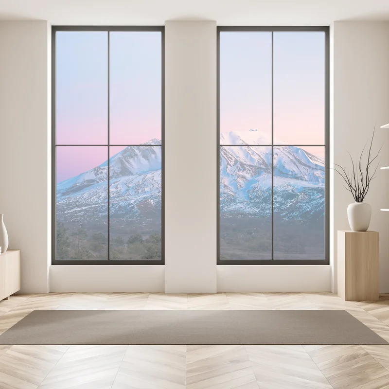 Fensteraufkleber sonnenuntergang über Mount St. Helens im winter Fensteraufkleber sonnenuntergang über Mount St. Helens im winter