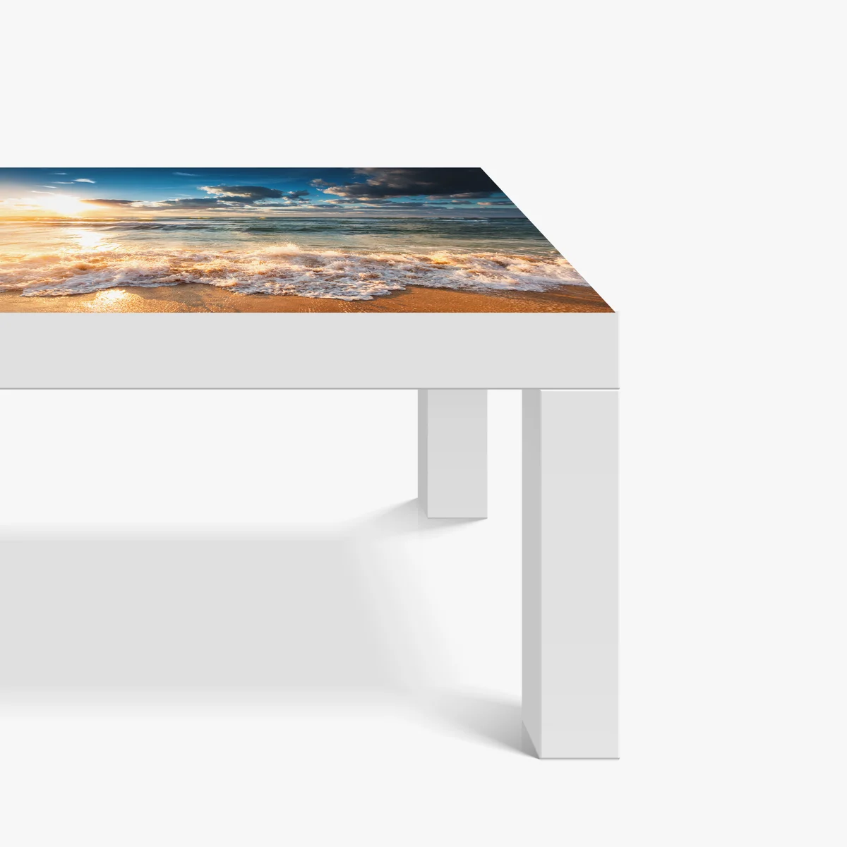 Tischaufkleber und Schreibtischaufkleber goldener sonnenaufgang über dem meer Tischaufkleber und Schreibtischaufkleber goldener sonnenaufgang über dem meer