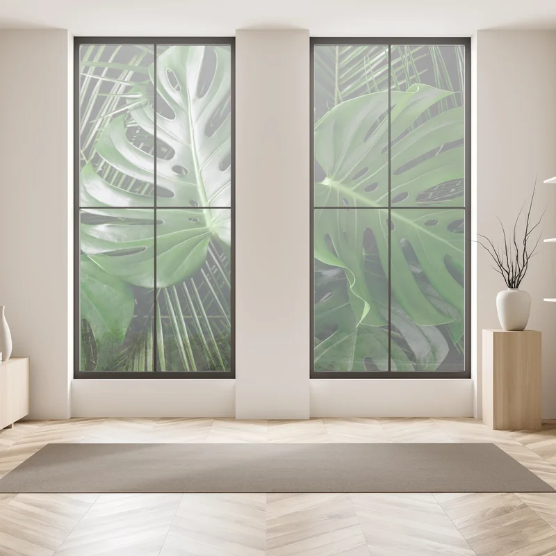 Fensteraufkleber üppige monstera-blätter