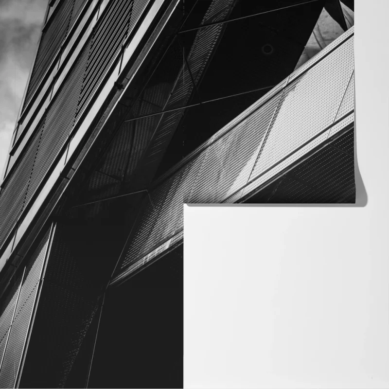 Fototapeta geometryczna fasada w monochromie Fototapeta geometryczna fasada w monochromie